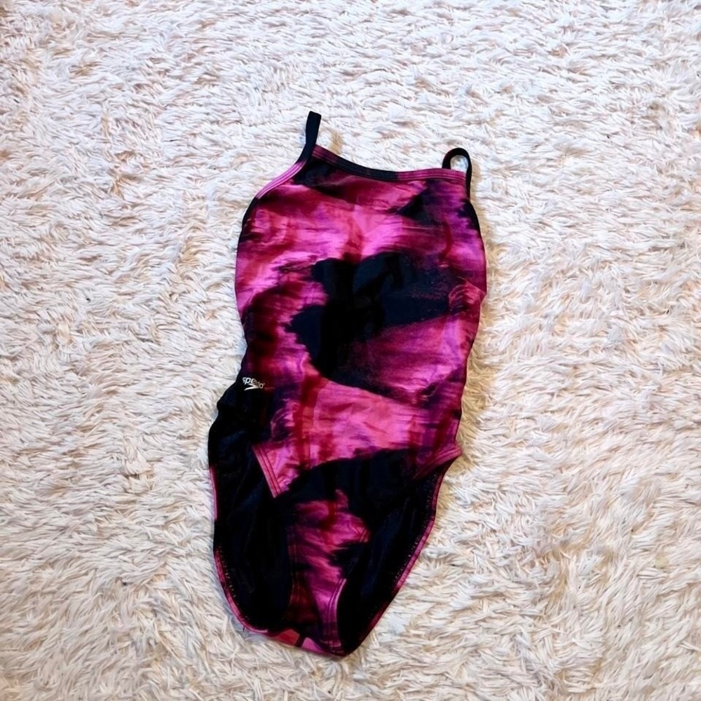 Speedo Tie Muscleback Dye Swim Team Athletic Fitness Womens 6/32 Performance Fit